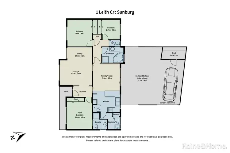 Floorplan of Homely house listing, 1 Leith Court, Sunbury VIC 3429