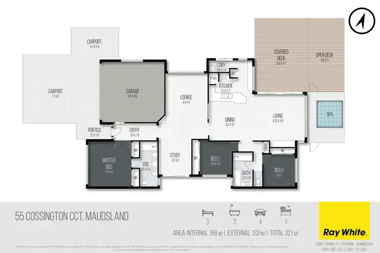 Floorplan of Homely house listing, 55 Cossington Circuit, Maudsland QLD 4210