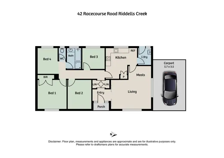 Floorplan of Homely house listing, 42 Racecourse Road, Riddells Creek VIC 3431