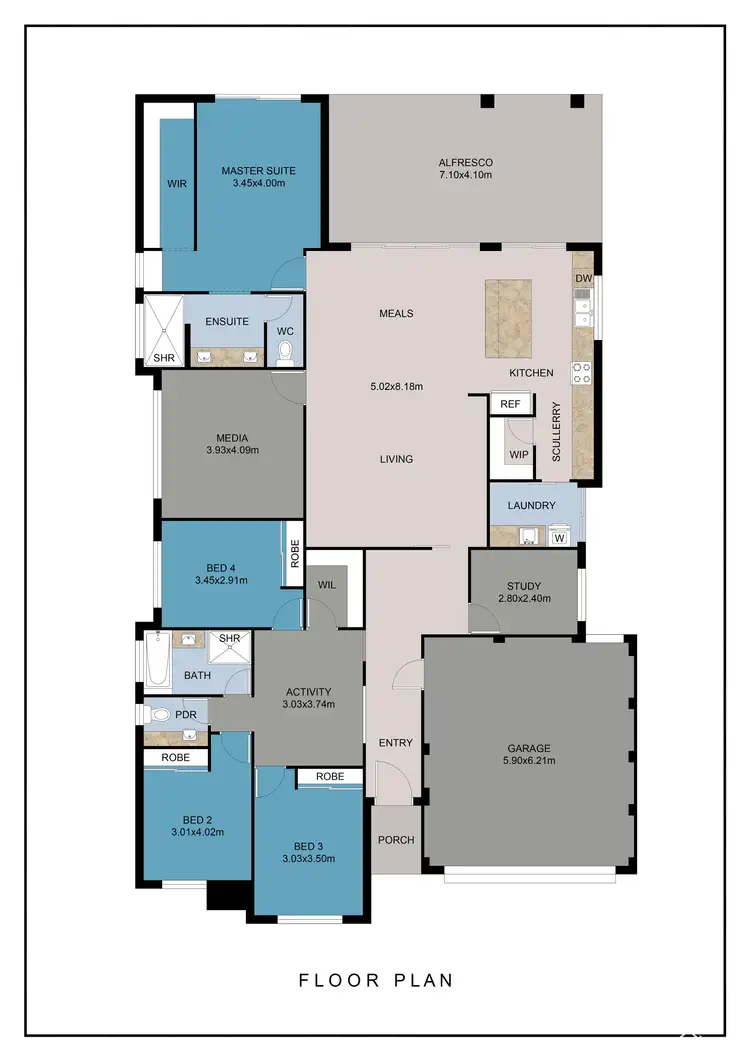 Floorplan of Homely house listing, 49 Blueberry Loop, Byford WA 6122