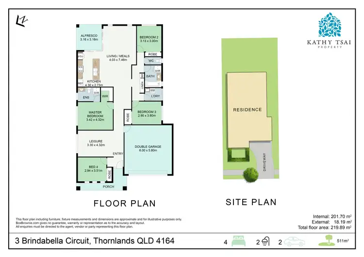 Floorplan of Homely house listing, 3 Brindabella Circuit, Thornlands QLD 4164