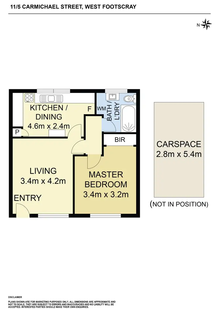 Floorplan of Homely apartment listing, 11/5 CARMICHAEL STREET, West Footscray VIC 3012