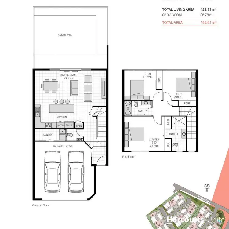 Floorplan of Homely townhouse listing, 11/1 Bowen Street, Mango Hill QLD 4509
