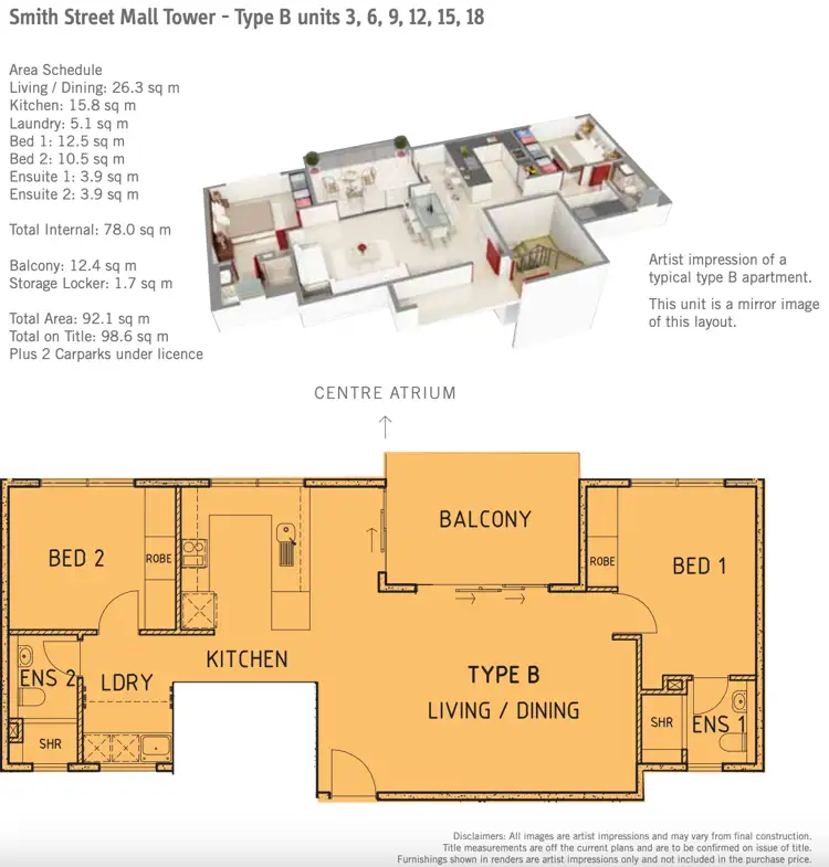 Floorplan of Homely unit listing, 304/31 Smith Street, Darwin City NT 800