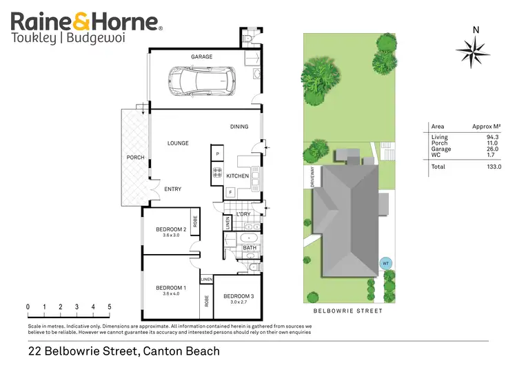 Floorplan of Homely house listing, 22 Belbowrie Street, Canton Beach NSW 2263