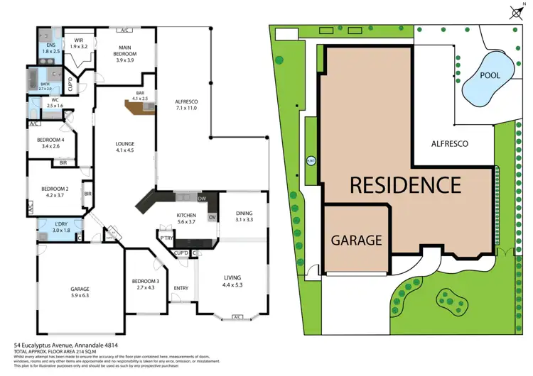 Floorplan of Homely house listing, 54 Eucalyptus Avenue, Annandale QLD 4814