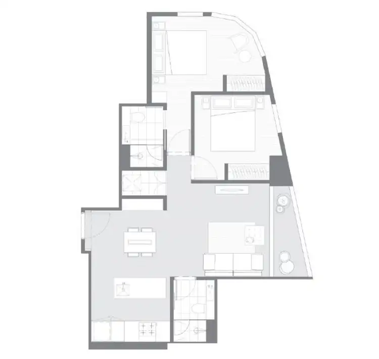 Floorplan of Homely apartment listing, 5311/135 A'Beckett Street, Melbourne VIC 3000