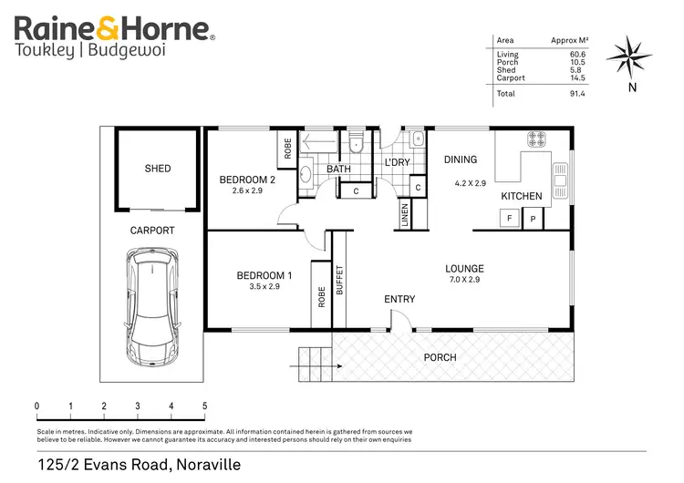 Floorplan of Homely retirement listing, 125/2 Evans Road, Canton Beach NSW 2263