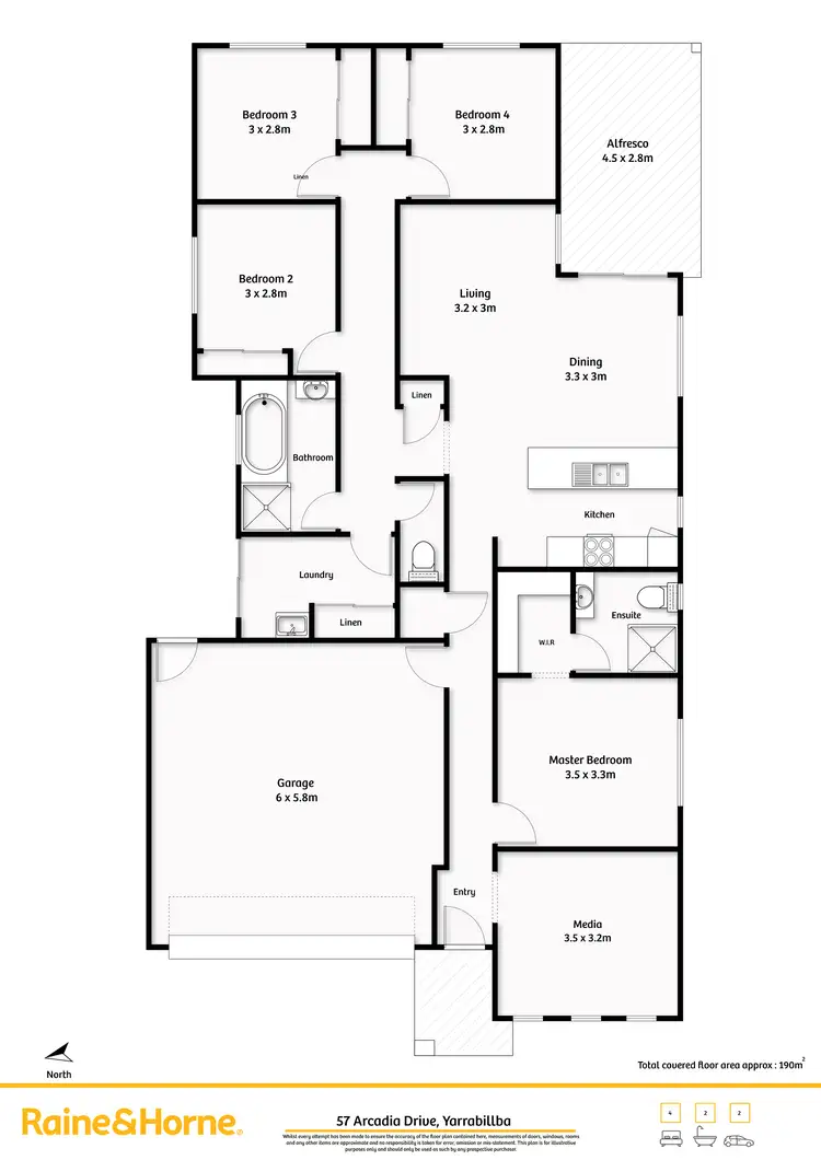Floorplan of Homely house listing, 57 Arcadia Circuit, Yarrabilba QLD 4207