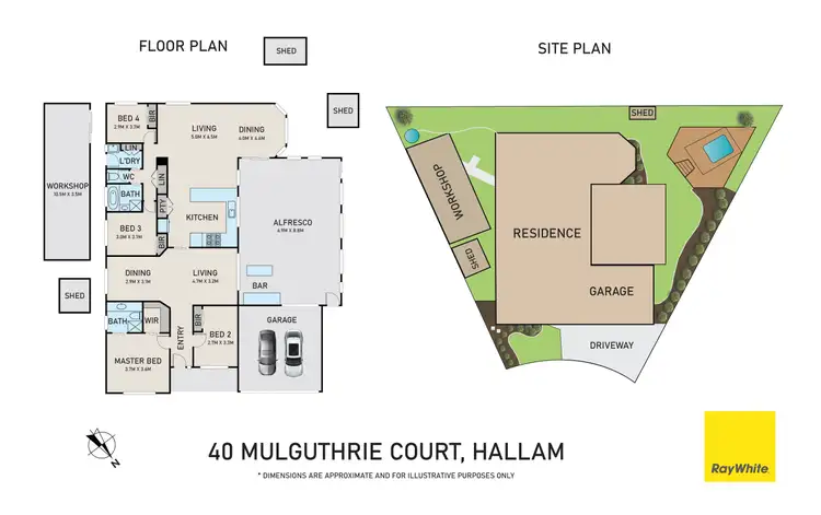 Floorplan of Homely house listing, 40 Mulguthrie Court, Hallam VIC 3803