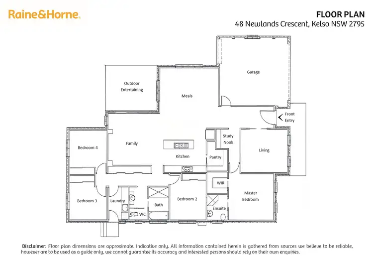 Floorplan of Homely house listing, 48 Newlands Crescent, Kelso NSW 2795