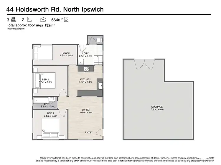Floorplan of Homely house listing, 44 Holdsworth Road, North Ipswich QLD 4305