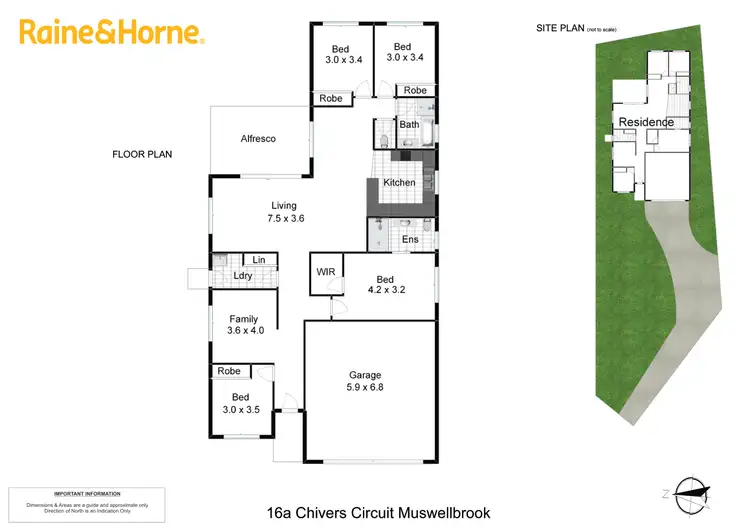 Floorplan of Homely house listing, 16A Chivers Circuit, Muswellbrook NSW 2333
