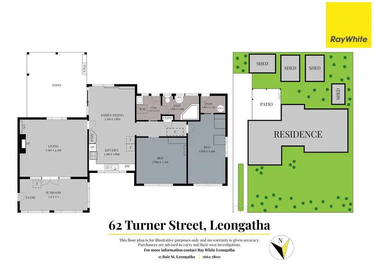 Floorplan of Homely house listing, 62 Turner Street, Leongatha VIC 3953