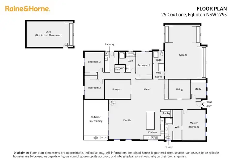 Floorplan of Homely house listing, 25 Cox Lane, Eglinton NSW 2795