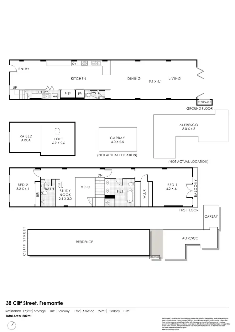Floorplan of Homely house listing, 38 Cliff Street, Fremantle WA 6160