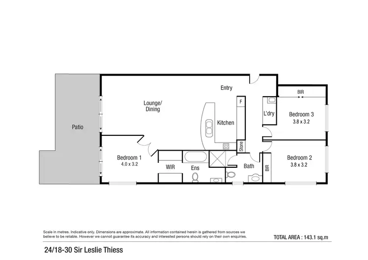 Floorplan of Homely apartment listing, 27/18-30 Sir Leslie Thiess Drive, Townsville City QLD 4810