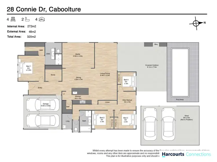 Floorplan of Homely house listing, 28 Connie Drive, Caboolture QLD 4510