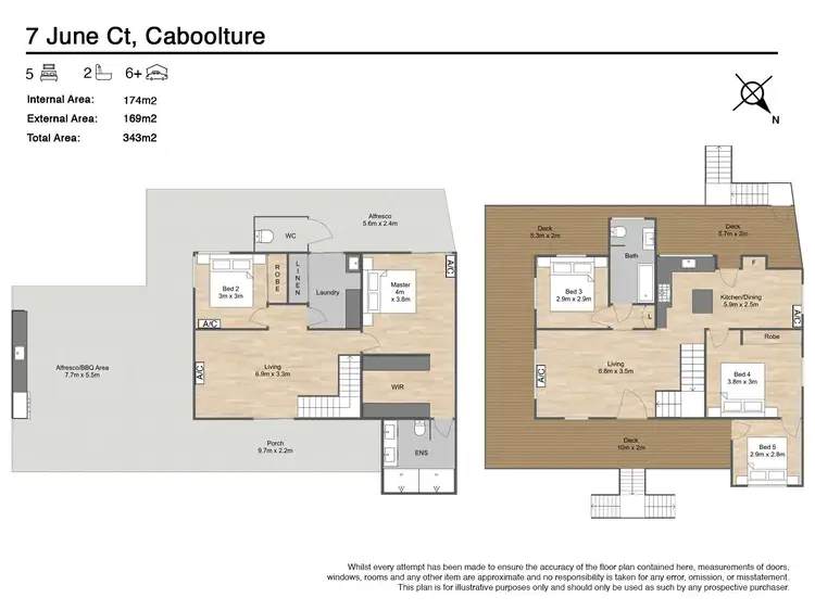 Floorplan of Homely house listing, 7 June Court, Caboolture QLD 4510