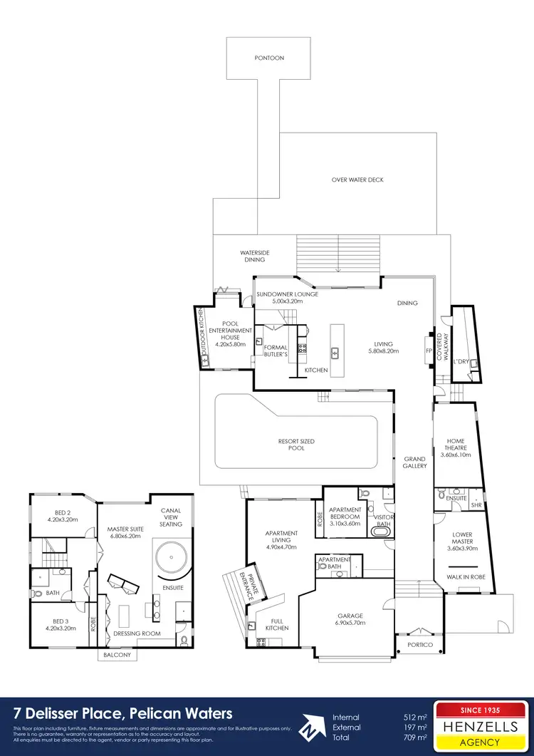 Floorplan of Homely house listing, 7 Delisser Place, Pelican Waters QLD 4551