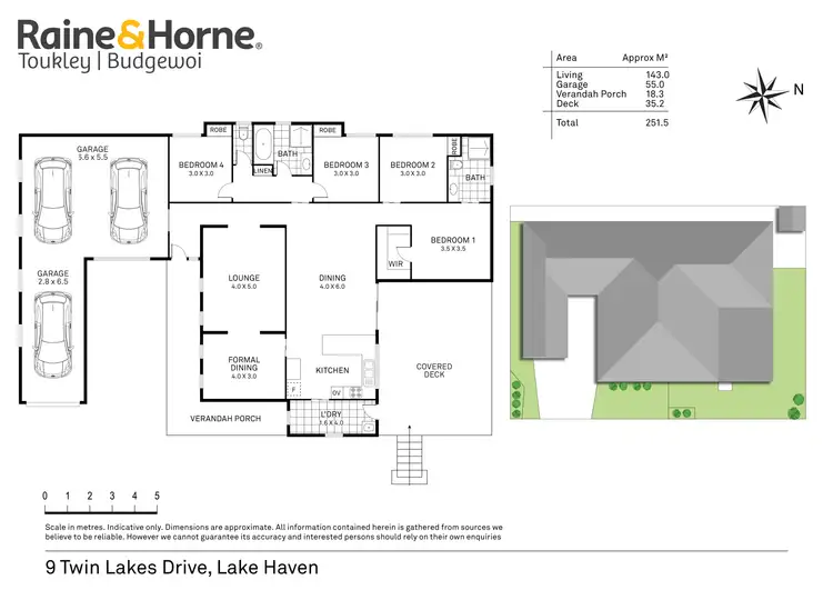 Floorplan of Homely house listing, 9 Twin Lakes Drive, Lake Haven NSW 2263