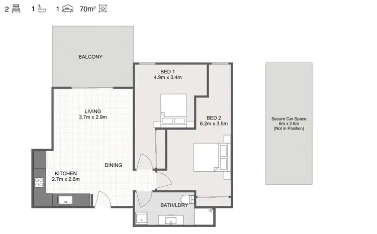 Floorplan of Homely unit listing, Address available on request