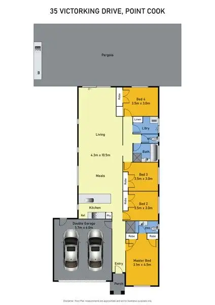 Floorplan of Homely house listing, 35 Victorking Drive, Point Cook VIC 3030