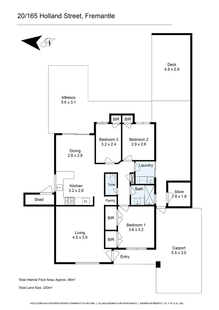 Floorplan of Homely house listing, 20/165 Holland Street, Fremantle WA 6160