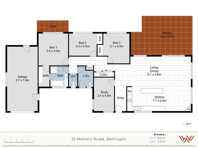 Floorplan of Homely rural property listing, 15 Mahers Road, Bellingen NSW 2454