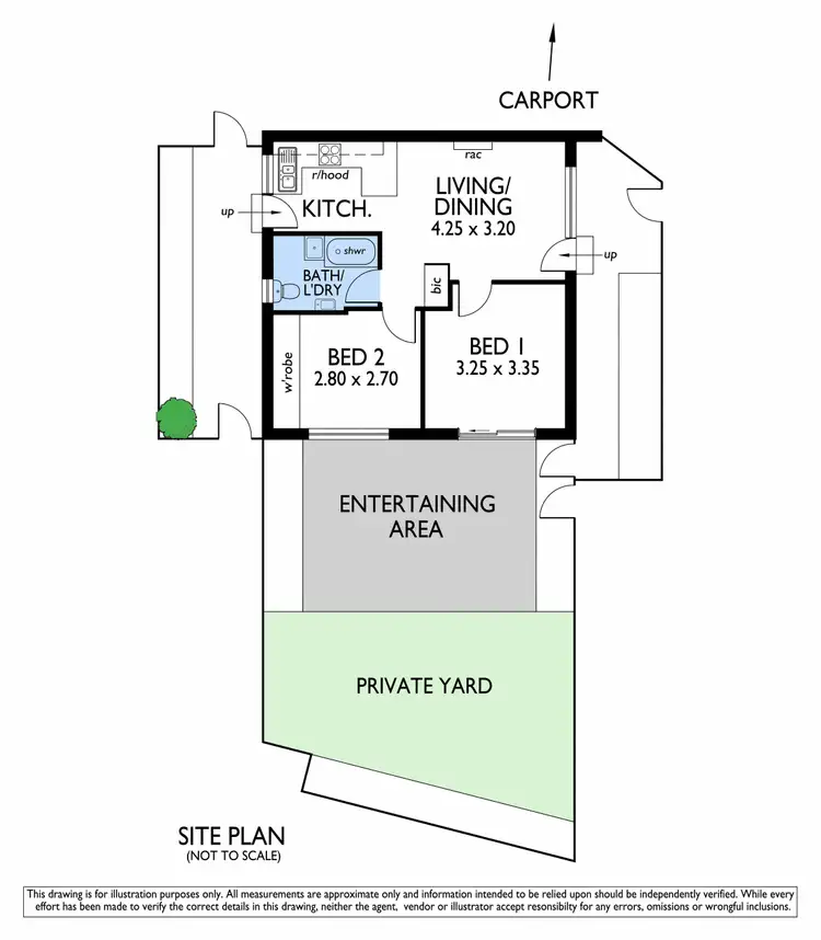 Floorplan of Homely unit listing, 1/10A Railway Terrace, Edwardstown SA 5039