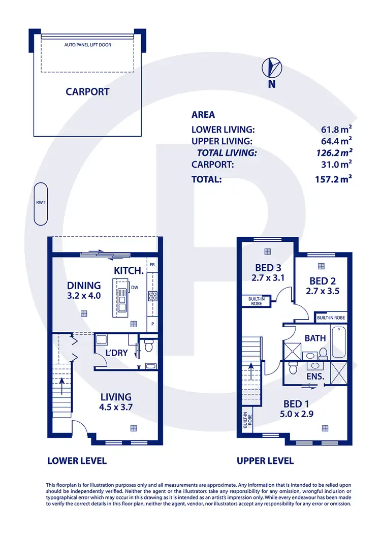 Floorplan of Homely townhouse listing, 29 Croft Lane, Mount Barker SA 5251