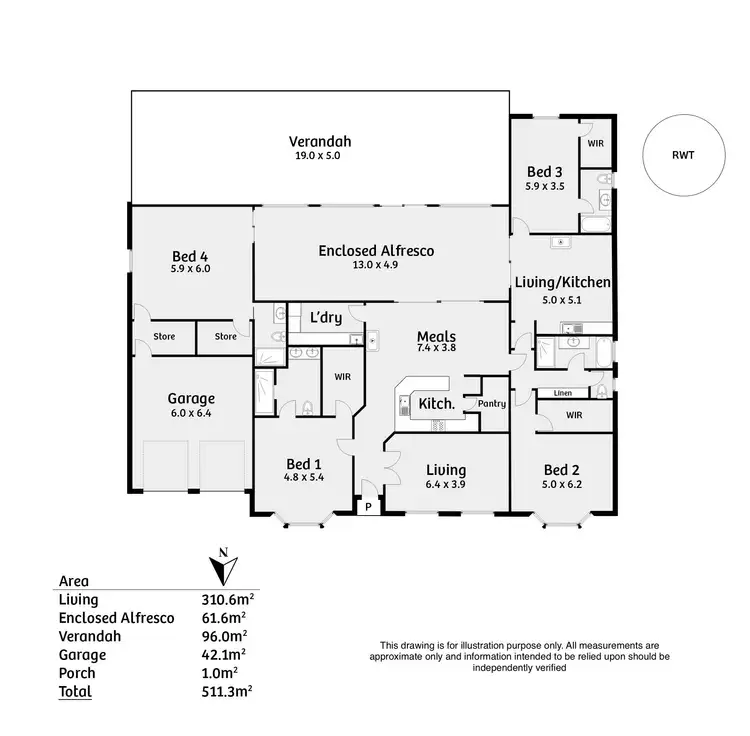 Floorplan of Homely house listing, 22 Richardson Road, Strathalbyn SA 5255