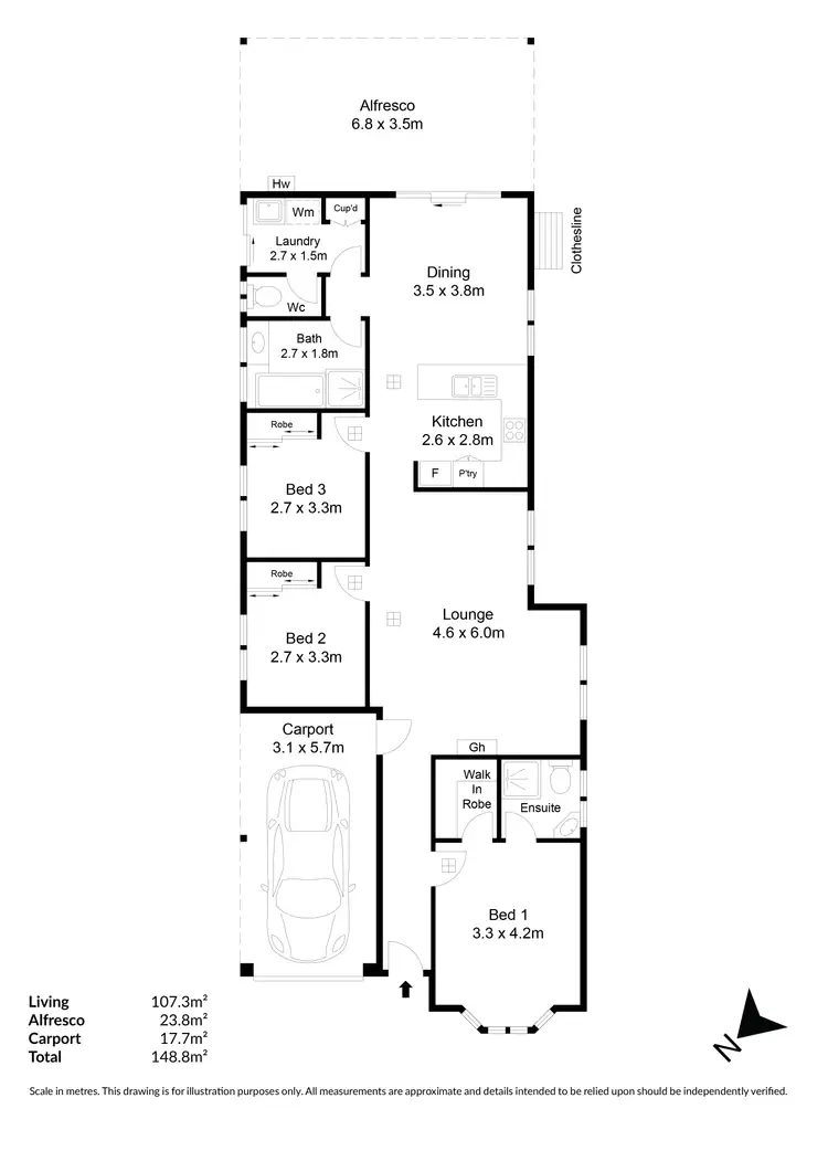 Floorplan of Homely house listing, 32 Wheeler Avenue, Pooraka SA 5095