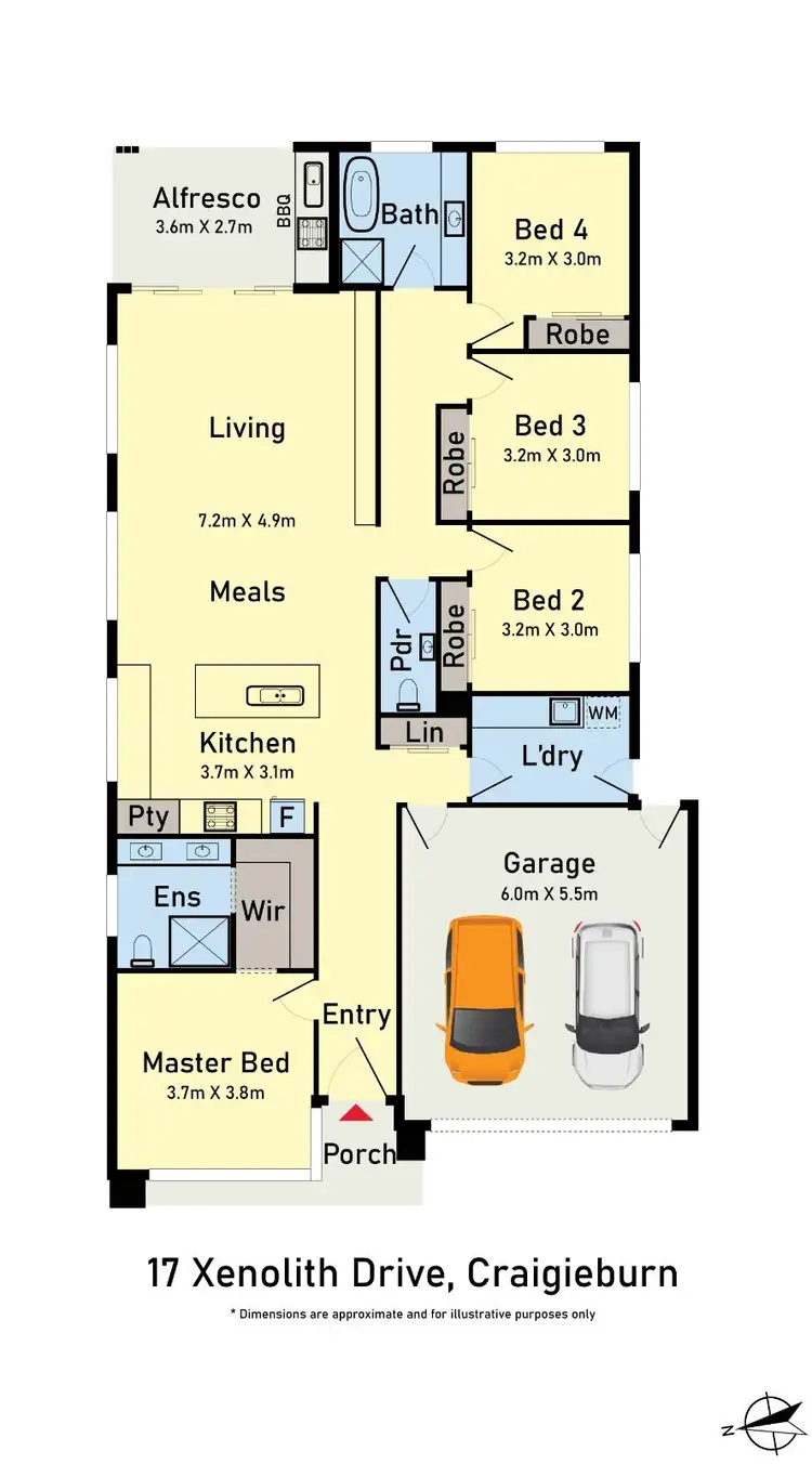 Floorplan of Homely house listing, 17 Xenolith Drive, Craigieburn VIC 3064