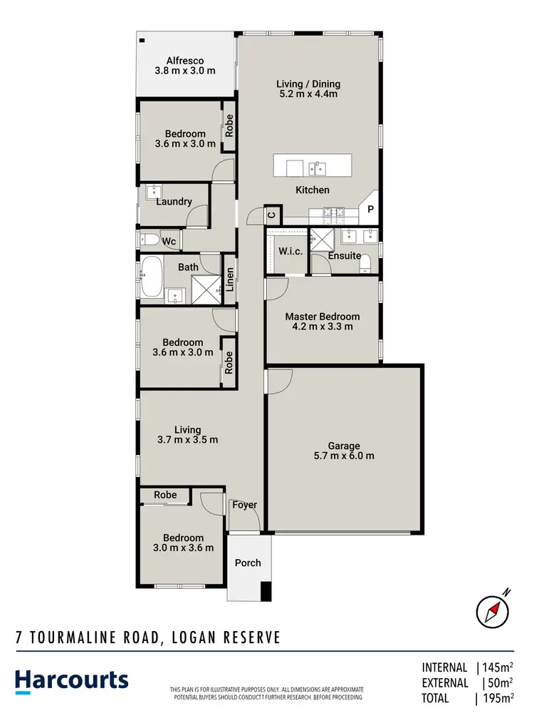 Floorplan of Homely house listing, 7 Tourmaline Road, Logan Reserve QLD 4133