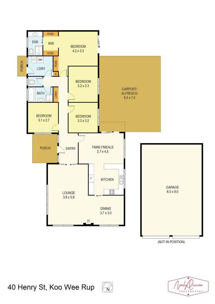 Floorplan of Homely house listing, 40 Henry Street, Koo Wee Rup VIC 3981