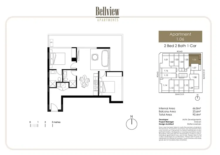 Floorplan of Homely apartment listing, 106/5 Blanch Street, Preston VIC 3072