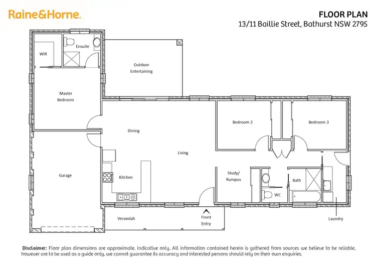 Floorplan of Homely house listing, 13 Baillie Street, Bathurst NSW 2795