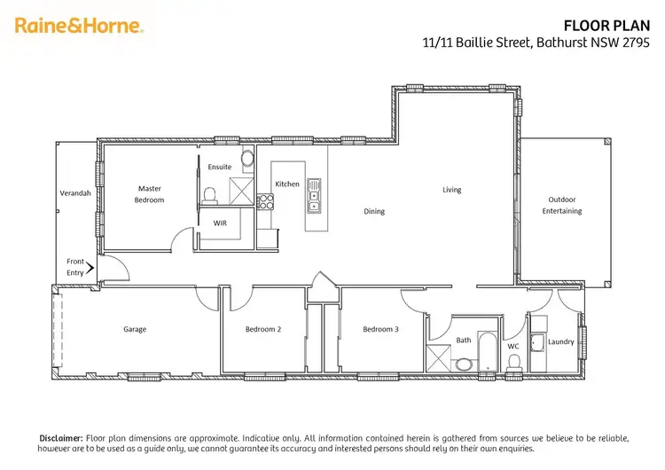 Floorplan of Homely house listing, 11/11 Baillie Street, Bathurst NSW 2795