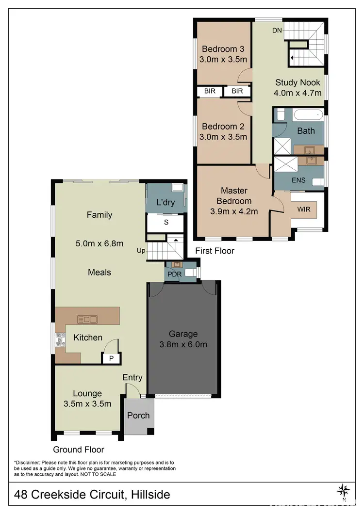 Floorplan of Homely house listing, 48 Creekside Circuit, Hillside VIC 3037