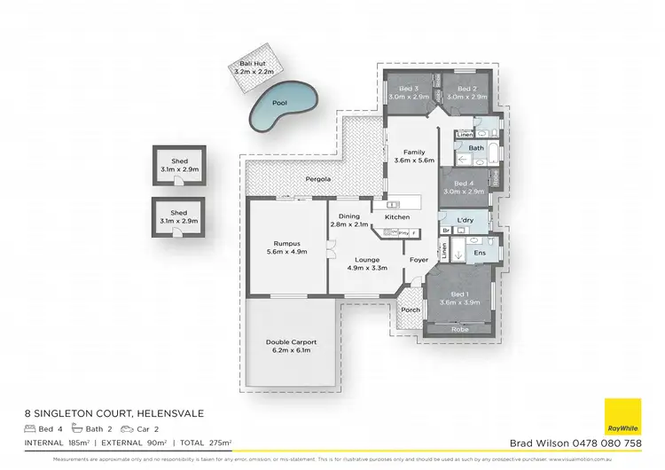 Floorplan of Homely house listing, 8 Singleton Court, Helensvale QLD 4212