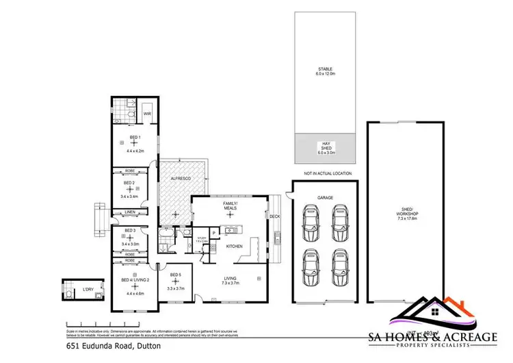 Floorplan of Homely rural property listing, 651 Eudunda Road, Dutton SA 5356