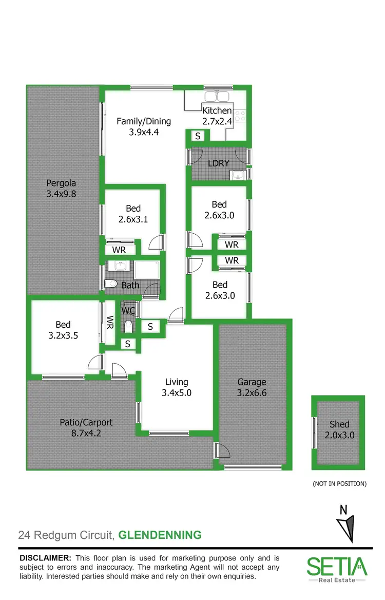 Floorplan of Homely house listing, 24 Redgum Circuit, Glendenning NSW 2761