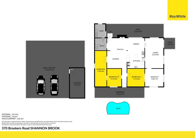 Floorplan of Homely house listing, 370 Brookers Road, Shannon Brook NSW 2470