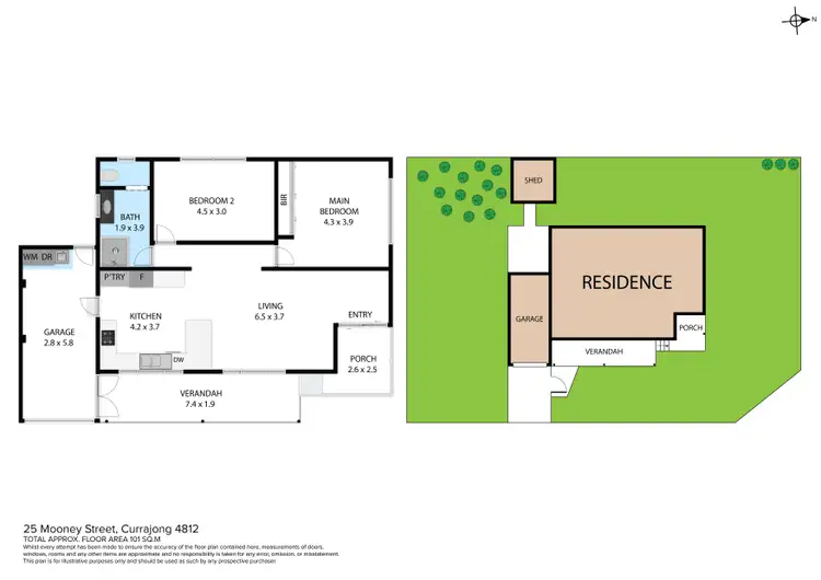 Floorplan of Homely house listing, 25 Mooney Street, Currajong QLD 4812