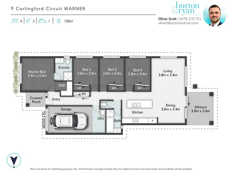 Floorplan of Homely house listing, 9 Carlingford Circuit, Warner QLD 4500