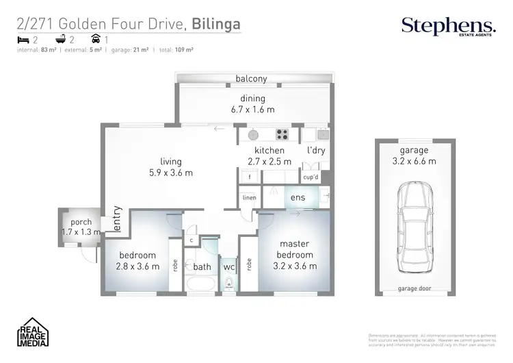 Floorplan of Homely unit listing, 2/271 Golden Four Drive, Bilinga QLD 4225