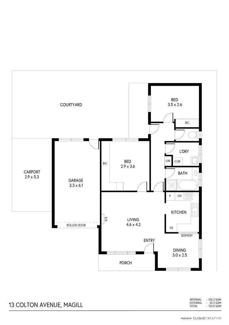 Floorplan of Homely house listing, 13 Colton Avenue, Magill SA 5072