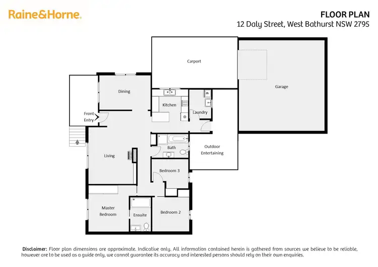 Floorplan of Homely house listing, 12 Daly Street, West Bathurst NSW 2795