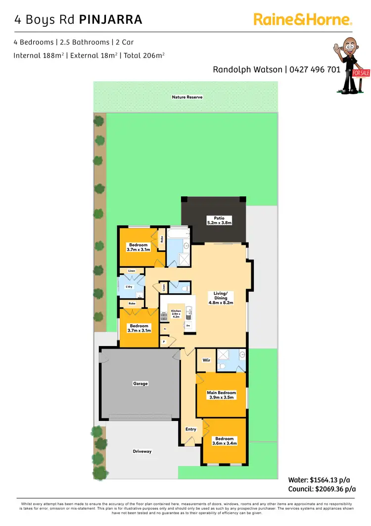 Floorplan of Homely house listing, 4 Boys Road, Pinjarra WA 6208